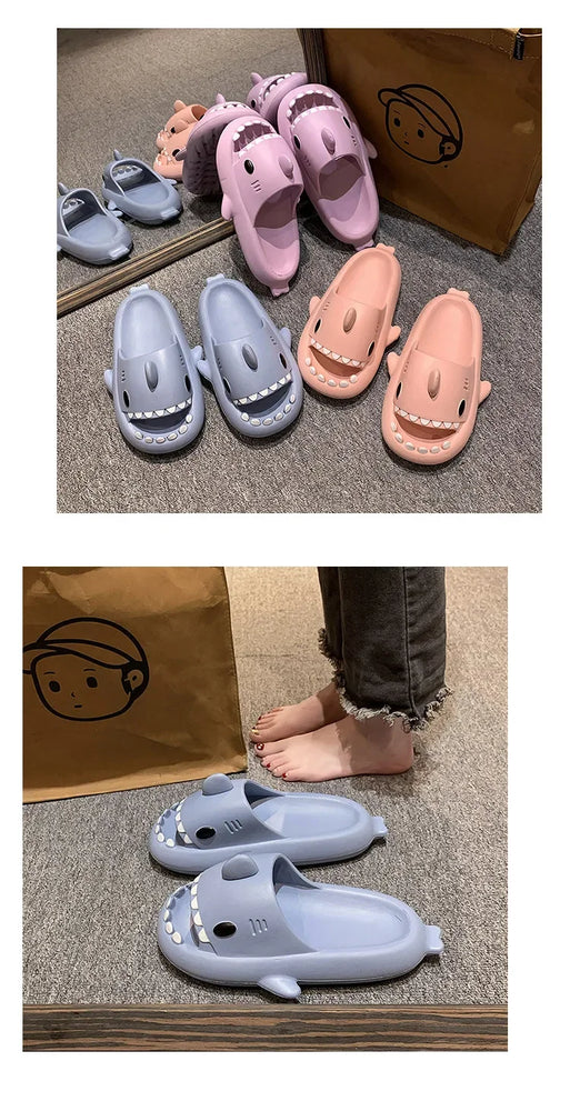 Shark Cloud Slides | Thick-Sole Anti-Slip Sandals