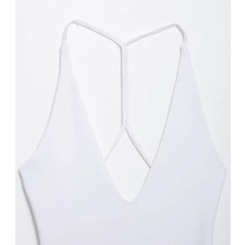 Backless Bustier Bodysuit | Sexy Sleeveless Summer Top