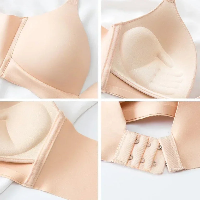 FallSweet 3PCS Seamless Push-Up Bra | Wireless Glossy Comfort