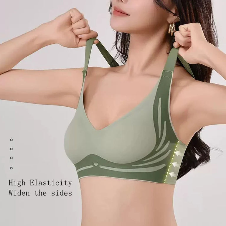 All Of Me Seamless Wireless Bra | Gathered Push-Up Bralette