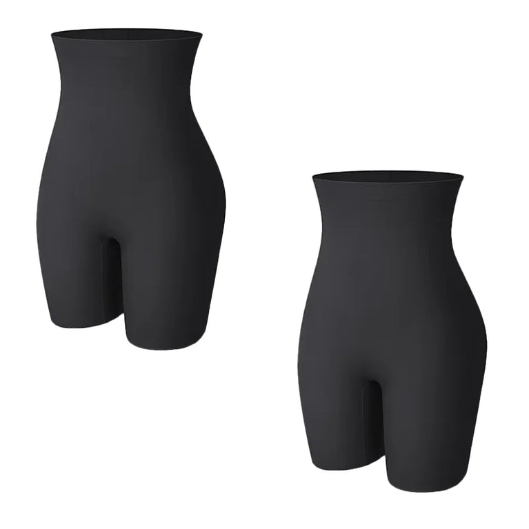Seamless Hi-Waist Safety Boyshorts | Anti-Chafing Tummy Control Underwear