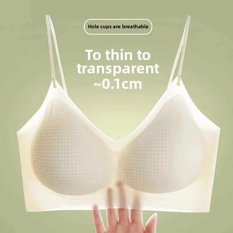 Cooling Ice Silk Seamless Bra | Lightweight Wireless Push-Up