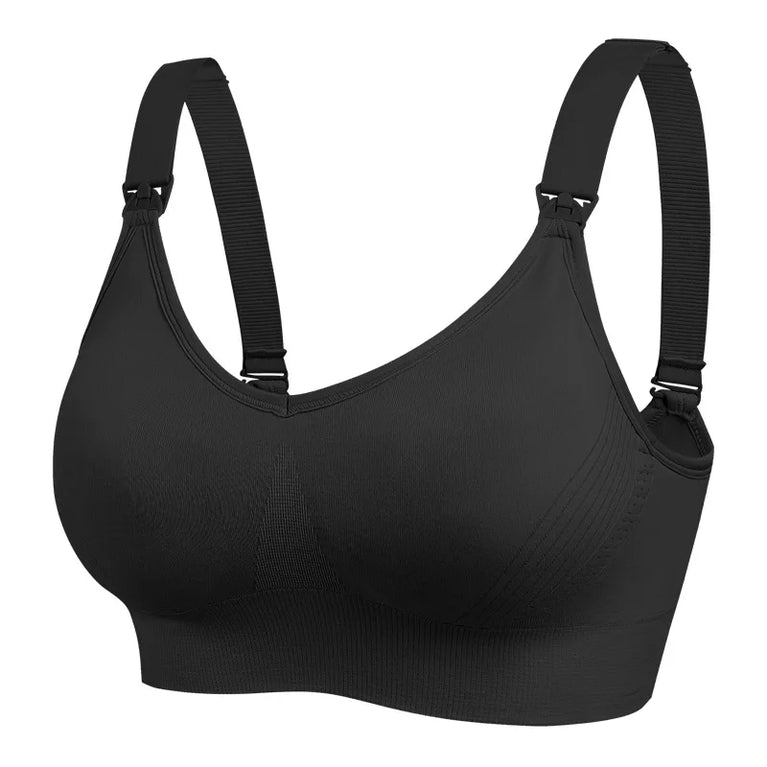Seamless Maternity Nursing Bra – Wireless Push-Up Comfort