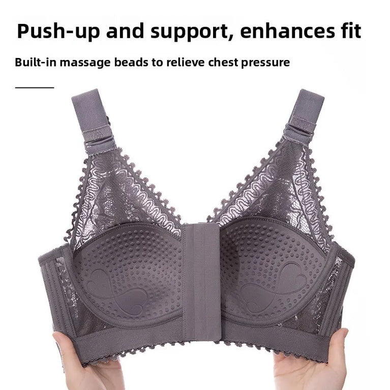 Lightweight Front-Buckle Bra | Anti-Sagging Full-Cup Support