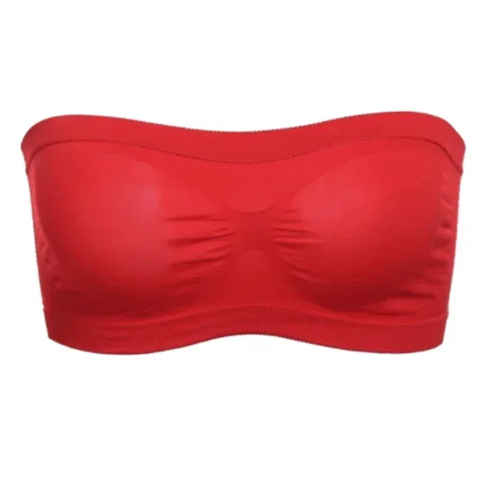 Breathable Mesh Tube Bra | Seamless Strapless Bandeau Top
