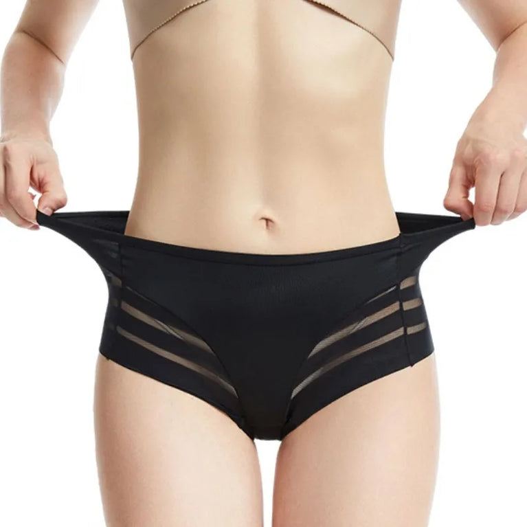2-Pack Ice Silk Briefs | High-Rise Tummy Control