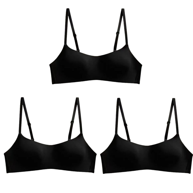 Seamless Half-Cup Bra – Wireless Lift & Convertible Support