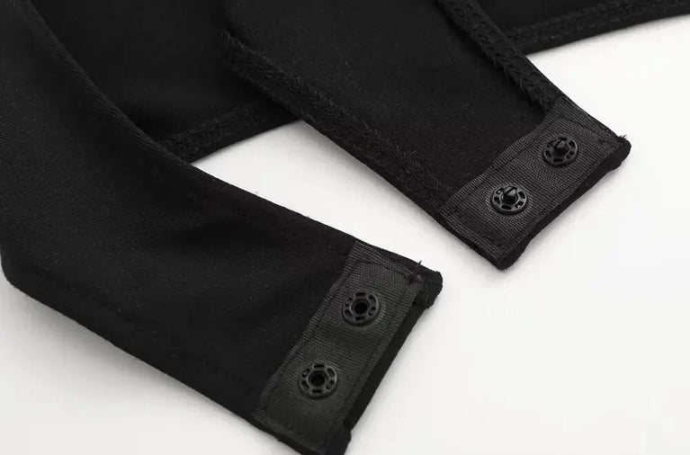 Halter Neck Skinny Bodysuit | Sexy Sleeveless Snap-Button Playsuit