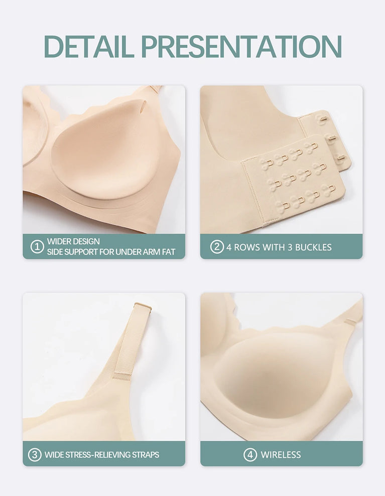 Seamless Wireless Bra | Full Coverage Supportive Fit