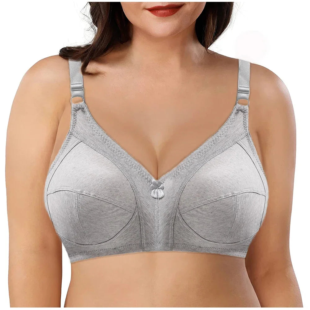 Bamboo Fiber Wireless Bra – Full Coverage Lace Comfort
