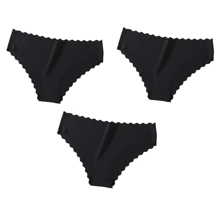 3pc Seamless Briefs | Low-Waist Soft Thin Panties