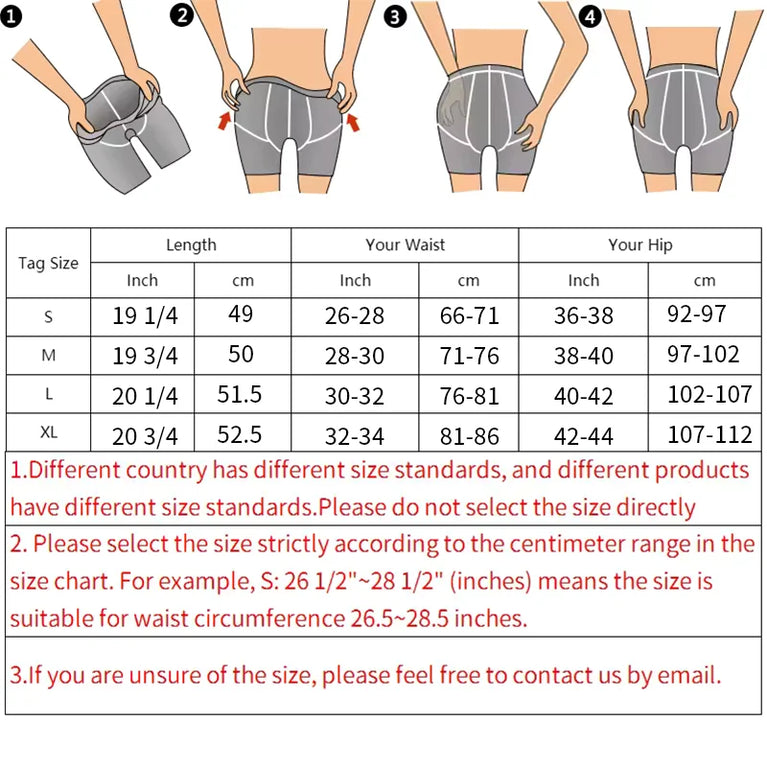 Seamless Hi-Waist Safety Boyshorts | Anti-Chafing Tummy Control Underwear