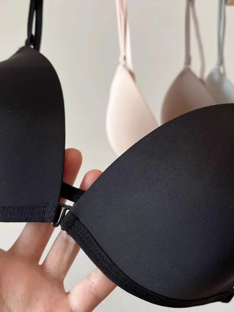 French Front-Closure Bralette | Seamless Triangle Cup