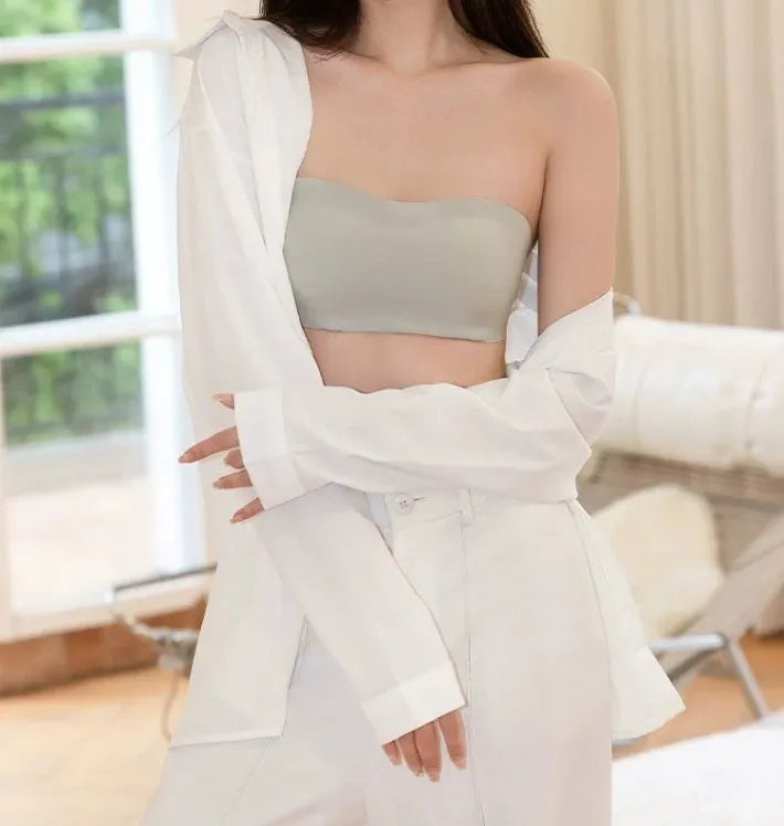 Seamless Anti-Slip Strapless Bra – Invisible Wireless Support
