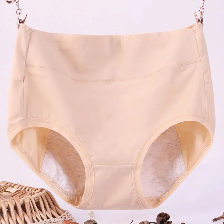 Floral Comfort Briefs – Mid-Rise Breathable Plus-Size Cotton Panties