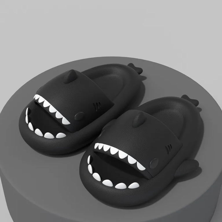 Cute Shark Platform Slides | Unisex Soft EVA Summer Sandals
