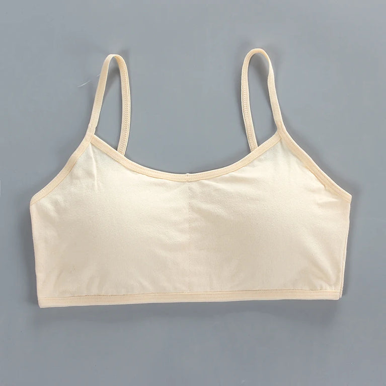 Girls' Anti-Peeping Sport Training Bra | Soft Cotton Underwear
