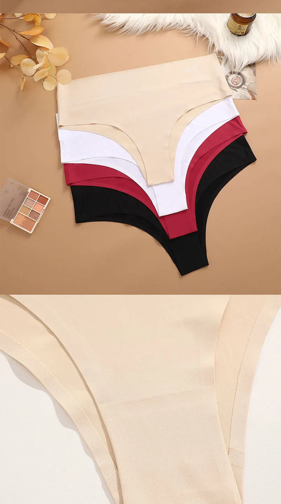 Ice Silk Seamless Panties | Ultra-Thin Brazilian Briefs
