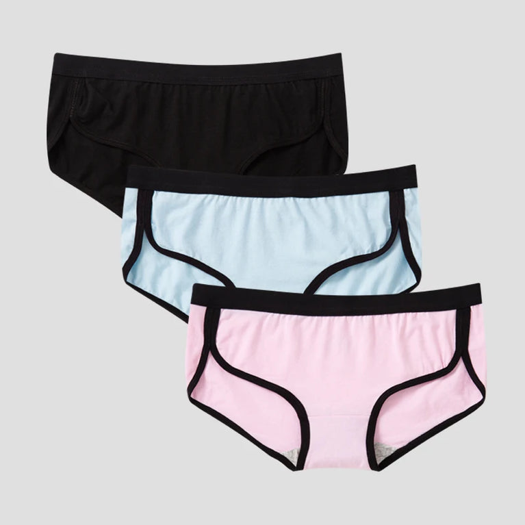 3pc Cotton Sport Briefs | Breathable Low-Rise Set