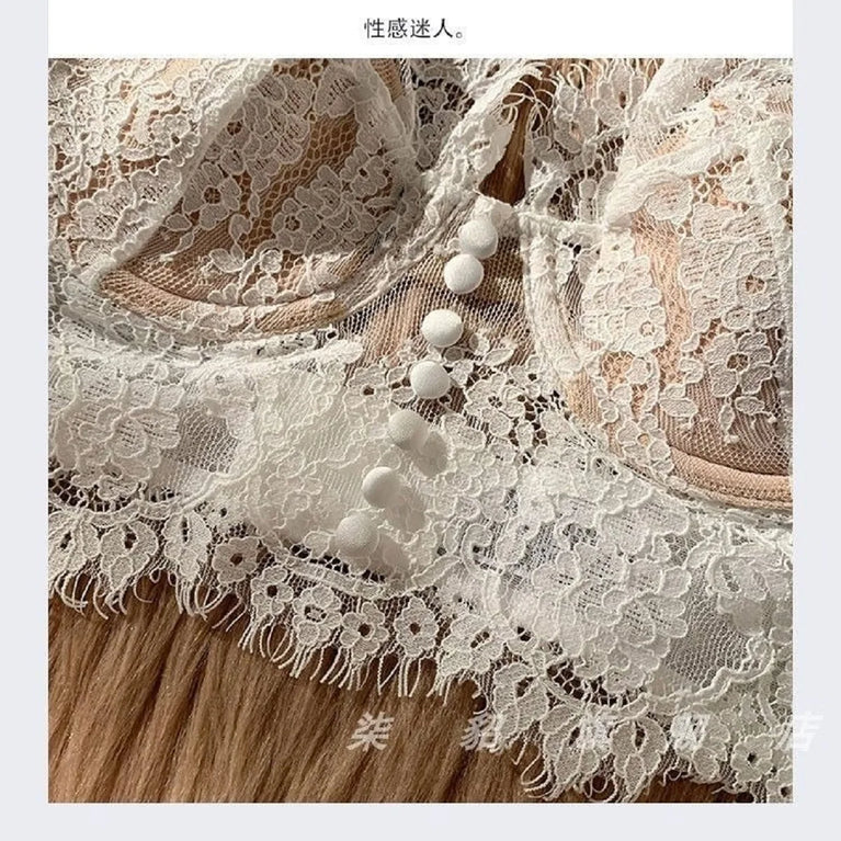 Lace Push-Up Underwire Bra | Summer Thin Full-Cup Lingerie