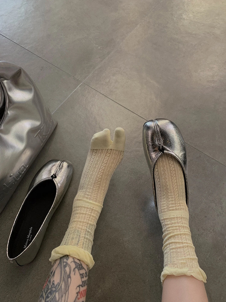 Summer Thin Tabi Socks | Breathable Two-Toed Mesh Cotton Set