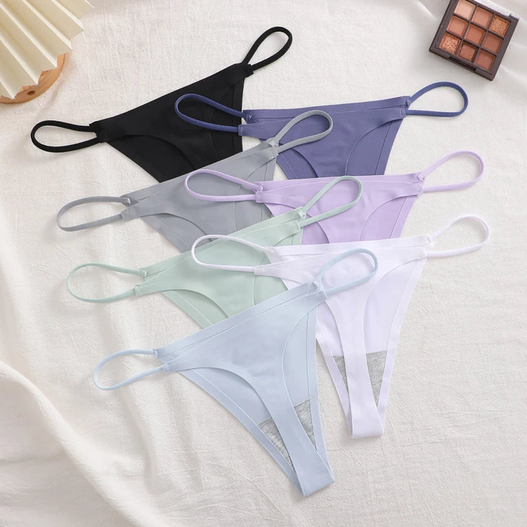 9pc Ice Silk Thongs | Traceless Ultra-Thin G-Strings