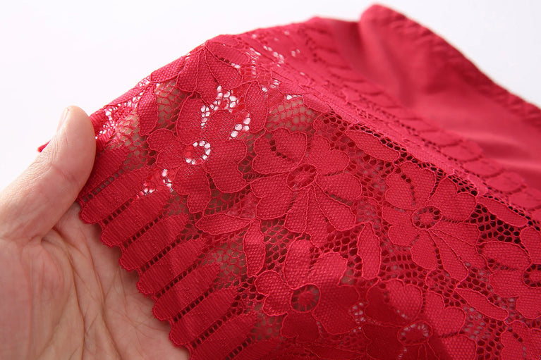 High-Waist Lace Briefs | Hollow Print Summer Shapewear