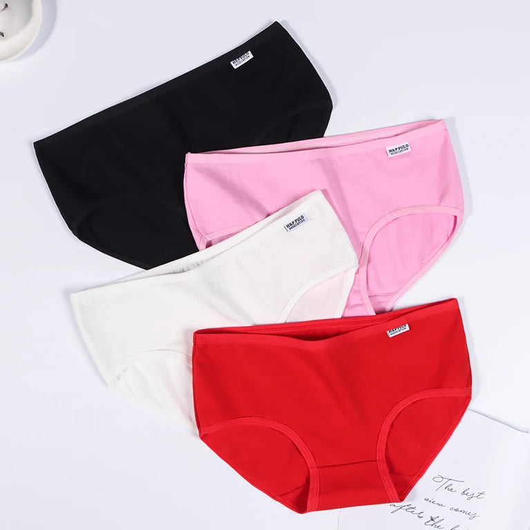 3pc Pure Cotton Briefs | Skin-Friendly Mid-Rise Comfort Set