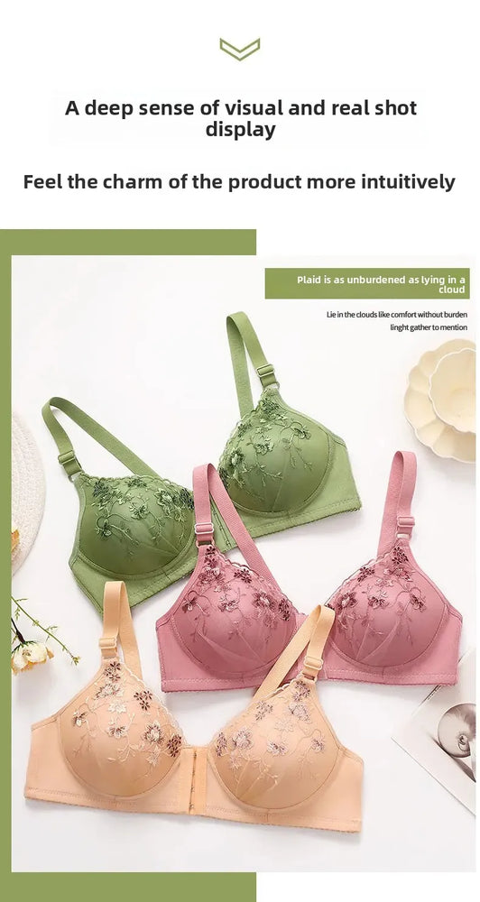 Adjustable Summer Lace Bralette | Wireless Breathable Comfort