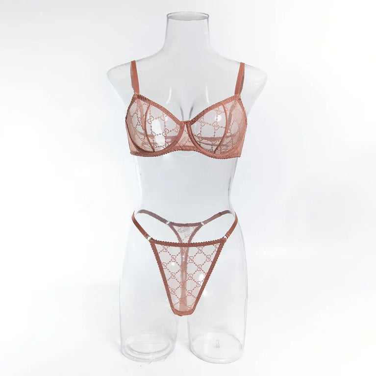 BLACK THIN STRAPS PUSH UP PADDED BRA SET WOMEN UNDERWEAR SEXY LINGERIE SET