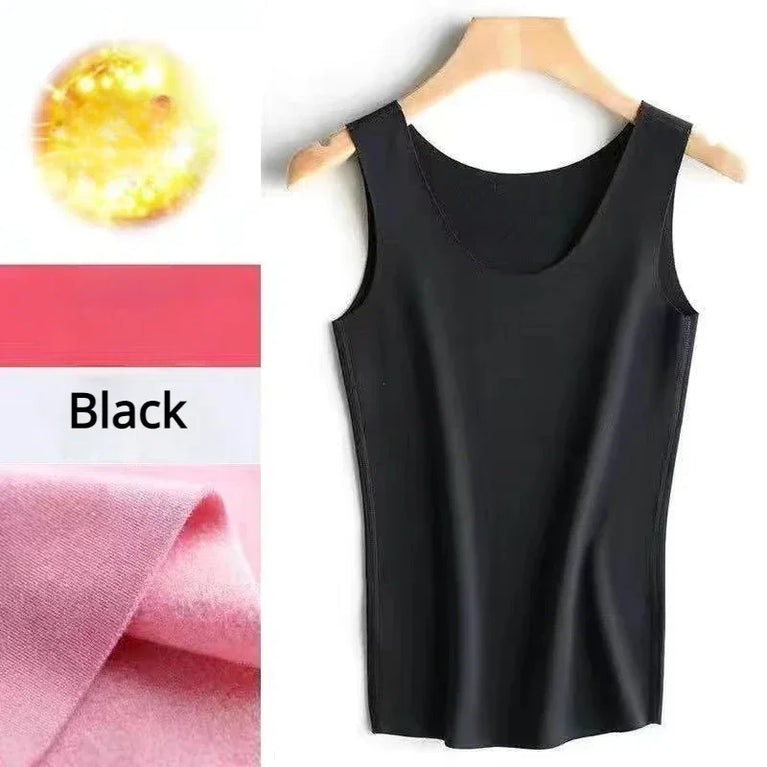 Thermal Underwear Women Crew Neck Tank Tops Warm Vest