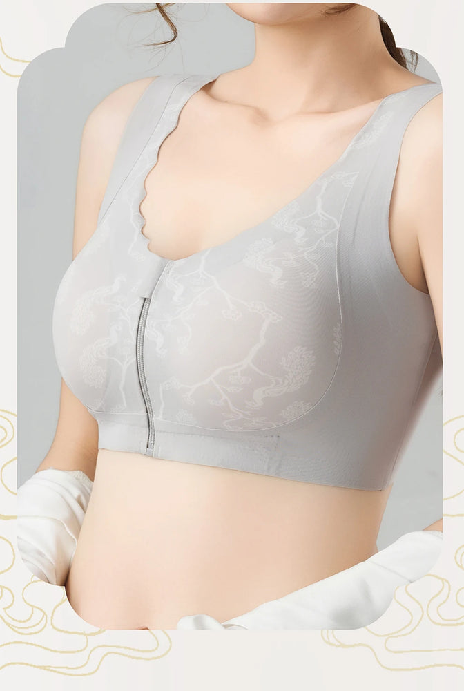 Post-Mastectomy Front-Zipper Bra | Wireless Recovery Fit