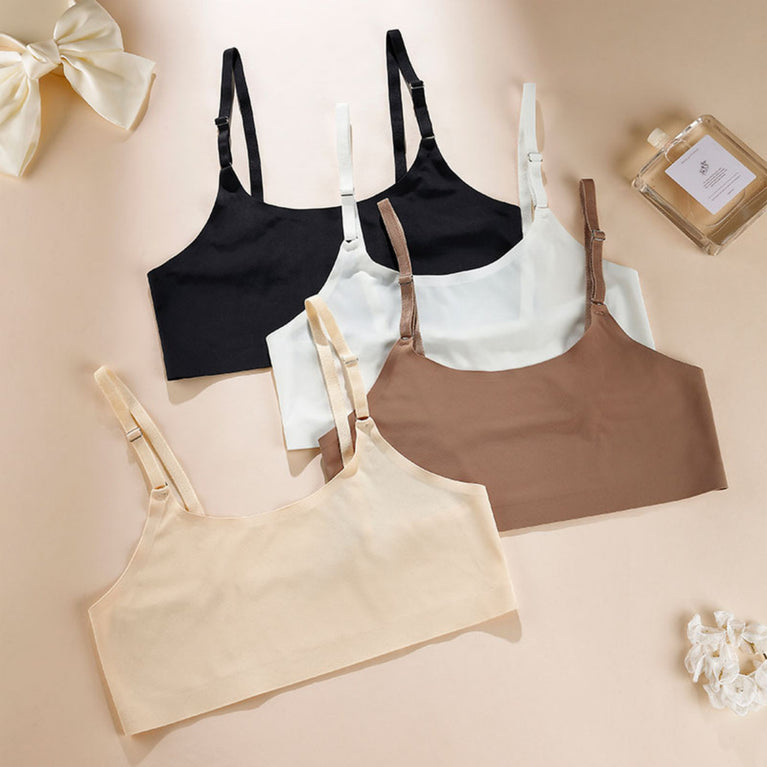Seamless One-Piece Bra – Wireless Front-Buckle Comfort